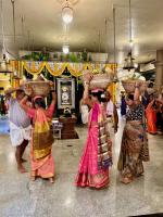 163rd Shri Chitrapur Rathotsava at Shirali - Day 1 (18 April 2024): Samuhika Prarthana,  Dhwajarohan, Hore Kanike, Deepnamaskar