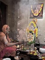 Arati at HH Shrimad Anandashram Shripad Sannidhi (17 Sep 2023)