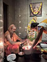 Arati at HH Shrimad Anandashram Shripad Sannidhi (17 Sep 2023)