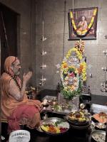 Arati at HH Shrimad Anandashram Shripad Sannidhi (17 Sep 2023)