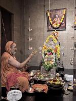 Arati at HH Shrimad Anandashram Shripad Sannidhi (17 Sep 2023)