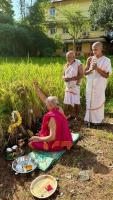 Bhumi Pujana, Navanna Bhojana at SCM Shirali (7 Oct 2025)