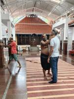 Yoga with Pradeep maam; Picture Courtesy Shri Jaikishan Kandlur