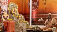 Shri Shiva Pujana by HH Swamiji; Picture Courtesy Shri Jaikishan Kandlur
