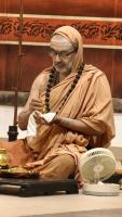 Shri Devi Pujana by HH Swamiji; Picture courtesy Shri Jaikishan Kandlur