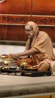 Shri Devi Pujana by HH Swamiji; Picture courtesy Shri Jaikishan Kandlur