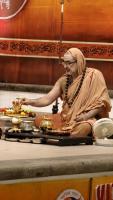 Shri Devi Pujana by HH Swamiji; Picture courtesy Shri Jaikishan Kandlur