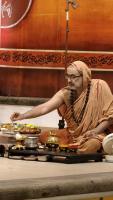 Shri Devi Pujana by HH Swamiji; Picture courtesy Shri Jaikishan Kandlur