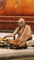 Shri Devi Pujana by HH Swamiji; Picture courtesy Shri Jaikishan Kandlur