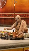 Shri Devi Pujana by HH Swamiji; Picture courtesy Shri Jaikishan Kandlur