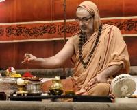 Shri Devi Pujana by HH Swamiji; Picture courtesy Shri Jaikishan Kandlur