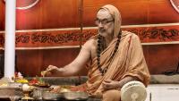 Shri Devi Pujana by HH Swamiji; Picture courtesy Shri Jaikishan Kandlur