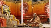 Shri Devi Pujana by HH Swamiji; Picture courtesy Shri Jaikishan Kandlur