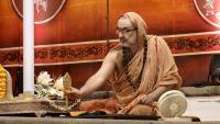 Shri Devi Pujana by HH Swamiji; Picture courtesy Shri Jaikishan Kandlur