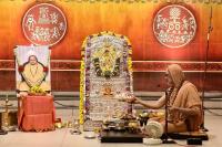 Shri Devi Pujana by HH Swamiji; Picture Courtesy Shri Jaikishan Kandlur