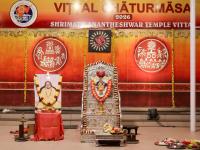 Shri Devi Pujana by HH Swamiji; Picture Courtesy Shri Abhishek Pai