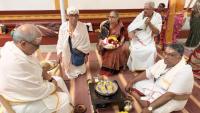 Shri Guru Paduka Pujana; Picture Courtesy Shri Jaikishan Kandlur