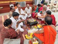 Shri Guru Paduka Pujana; Picture Courtesy Shri Jaikishan Kandlur