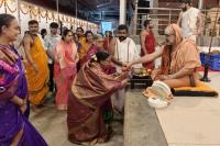 Teertha Vitarana and Phalamantrakshata; Picture Courtesy Shri Jaikishan Kandlur