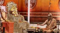 Shri Devi Pujana by HH Swamiji; Picture Courtesy Shri Jaikishan Kandlur