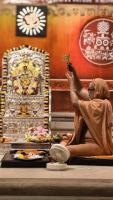 Shri Devi Pujana by HH Swamiji; Picture Courtesy Shri Jaikishan Kandlur