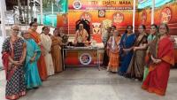Shri Guru Paduka Pujana and Teertha Vitarana; Picture Courtesy Shri Jaikishan Kandlur