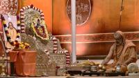 Shri Shiva Pujana by HH Swamiji; Picture Courtesy Shri Jaikishan Kandlur