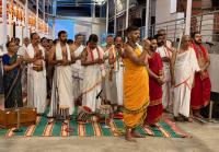 Shri Devi Pujana by HH Swamiji; Picture Courtesy Shri Jaikishan Kandlur