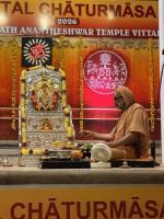 Shri Devi Pujana by HH Swamiji; Picture Courtesy Shri Jaikishan Kandlur
