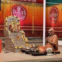 Shri Devi Pujana by HH Swamiji; Picture Courtesy Shri Jaikishan Kandlur