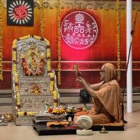 Shri Devi Pujana by HH Swamiji; Picture Courtesy Shri Jaikishan Kandlur