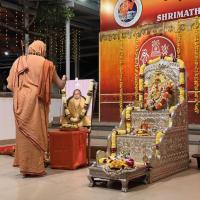 Shri Devi Pujana by HH Swamiji; Picture Courtesy Shri Jaikishan Kandlur