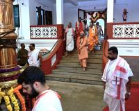 Aagamana of of HH Swamiji for Deva Darshana, Ananta Vrata Prarthana; Picture Courtesy Shri Sadashiv Bana