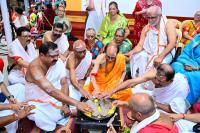 Shri Guru Paduka Pujana; Picture Courtesy Shri Sadashiv Bana
