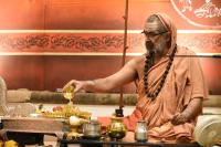 Shri Devi Pujana by HH Swamiji; Picture Courtesy Shri Abhinav Kalla
