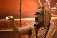 Shri Devi Pujana by HH Swamiji; Picture Courtesy Shri Abhinav Kalla
