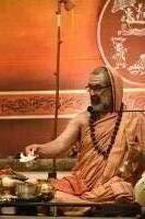 Shri Devi Pujana by HH Swamiji; Picture Courtesy Shri Abhinav Kalla