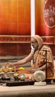 Shri Devi Pujana by HH Swamiji; Picture Courtesy Shri Jaikishan Kandlur