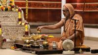 Shri Devi Pujana by HH Swamiji; Picture Courtesy Shri Jaikishan Kandlur