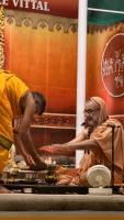 Shri Devi Pujana by HH Swamiji; Picture Courtesy Shri Jaikishan Kandlur
