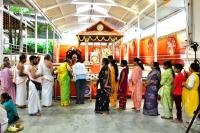 Teertha Vitarana and Shri Guru Paduka Pujana; Picture courtesy Shri Sadashiv Bana
