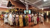 Shodashopachara Puja at Shri Guru Paduka Sannidhih of HH Parijnanashram Swamiji III; Picture Courtesy Shri Jaikishan Kandlur