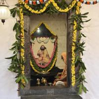 Shodashopachara Puja at Shri Guru Paduka Sannidhih of HH Parijnanashram Swamiji III; Picture Courtesy Shri Jaikishan Kandlur