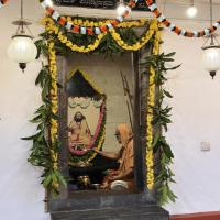 Shodashopachara Puja at Shri Guru Paduka Sannidhih of HH Parijnanashram Swamiji III; Picture Courtesy Shri Jaikishan Kandlur