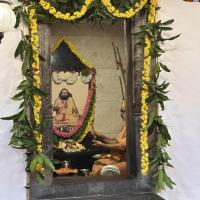 Shodashopachara Puja at Shri Guru Paduka Sannidhih of HH Parijnanashram Swamiji III; Picture Courtesy Shri Jaikishan Kandlur