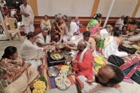 Shri Guru Paduka Pujana; Picture Courtesy Shri Chandrashekhar Padubidri