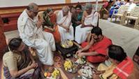 Shri Guru Paduka Pujana; Picture Courtesy Shri Chandrashekhar Padubidri