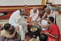 Shri Guru Paduka Pujana; Picture Courtesy Shri Chandrashekhar Padubidri