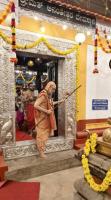 Shri Devi Pujana by HH Swamiji; Picture Courtesy Shri Jaikishan Kandlur