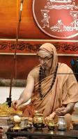 Shri Devi Pujana by HH Swamiji; Picture Courtesy Shri Jaikishan Kandlur